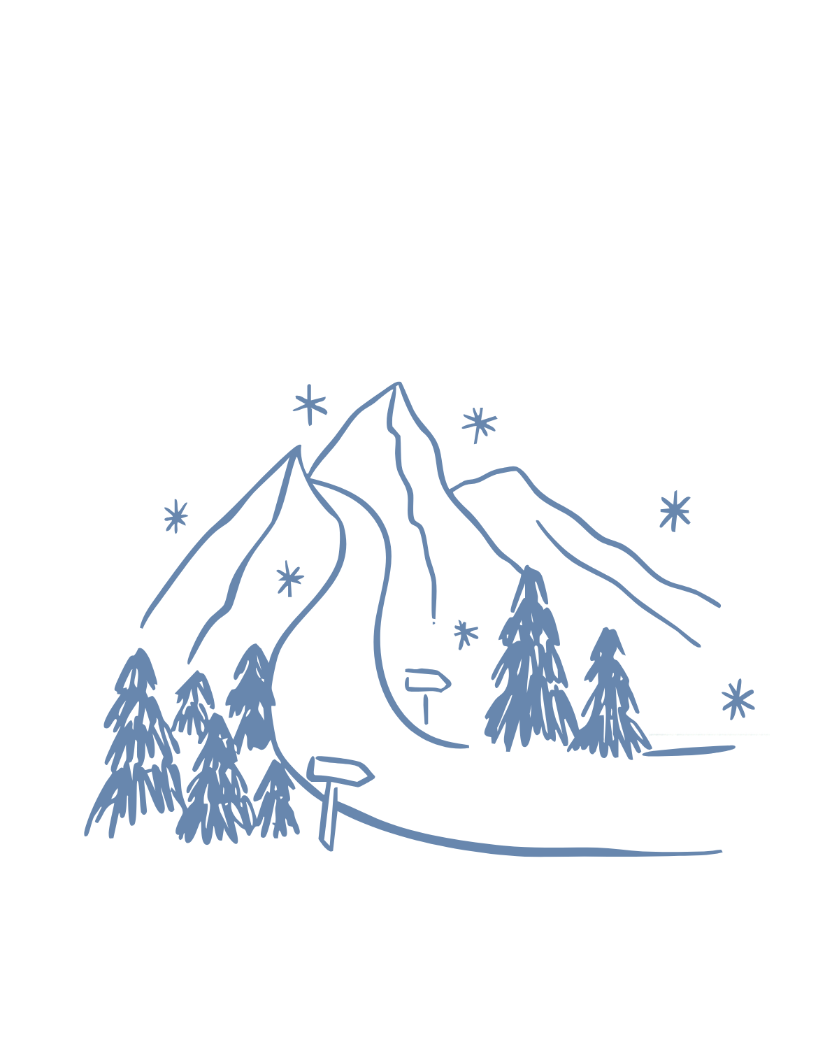 Dessin de montagne